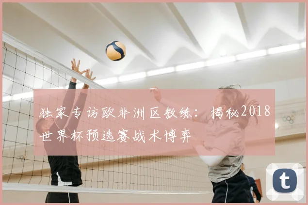 独家专访欧非洲区教练：揭秘2018世界杯预选赛战术博弈